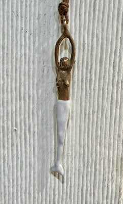 Pesci Che Volano Sirena Mermaid Bronze Pendant