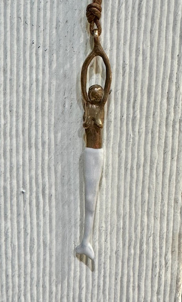 Pesci Che Volano Sirena Mermaid Bronze Pendant