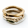 Pesci Che Volano Terno Bronze Rings