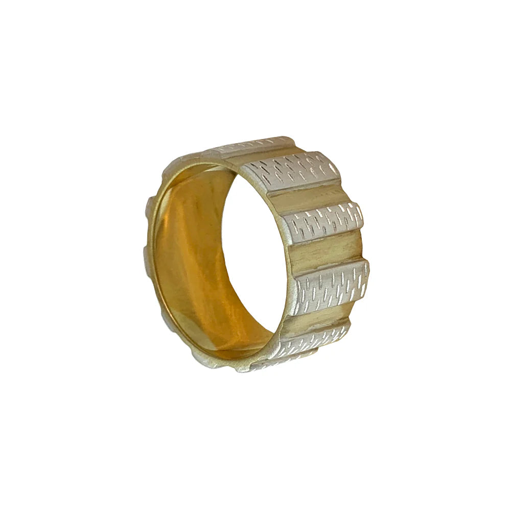 via Smith The Garis Brass and Silver Ring
