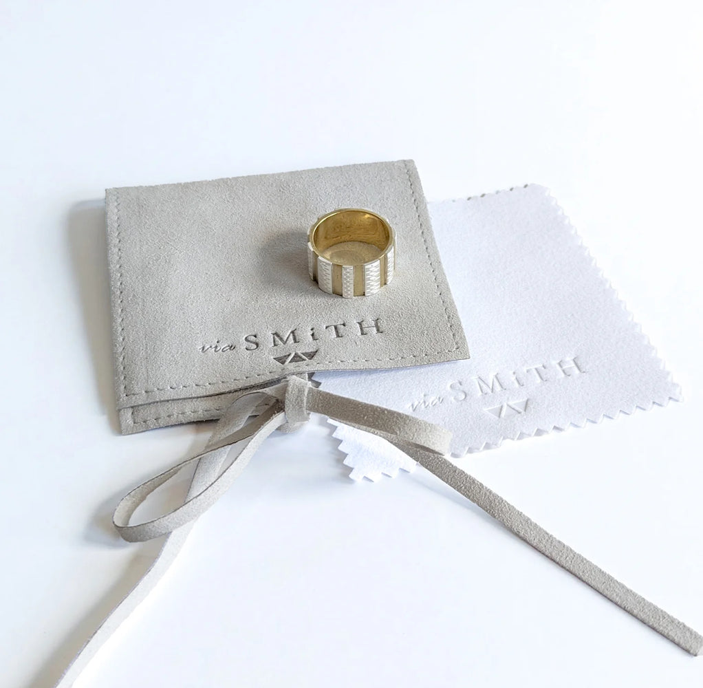 via Smith The Rectangular Zircon Ring