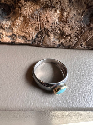 Sterling Silver and Amazonite Ring