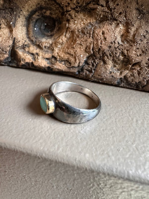 Sterling Silver and Amazonite Ring