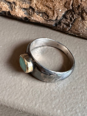 Sterling Silver and Amazonite Ring