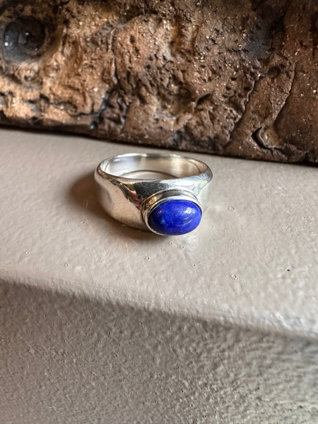 Sterling Silver and Lapis Lazuli Ring