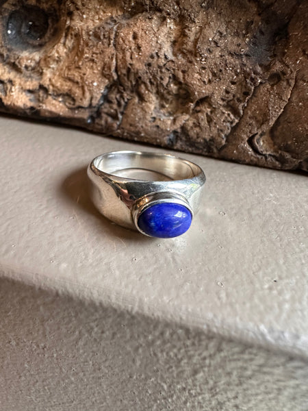 Sterling Silver and Lapis Lazuli Ring