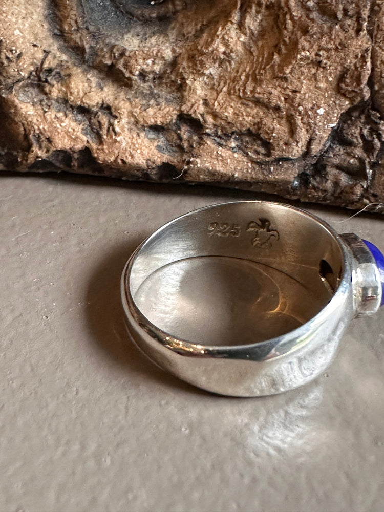 Sterling Silver and Lapis Lazuli Ring