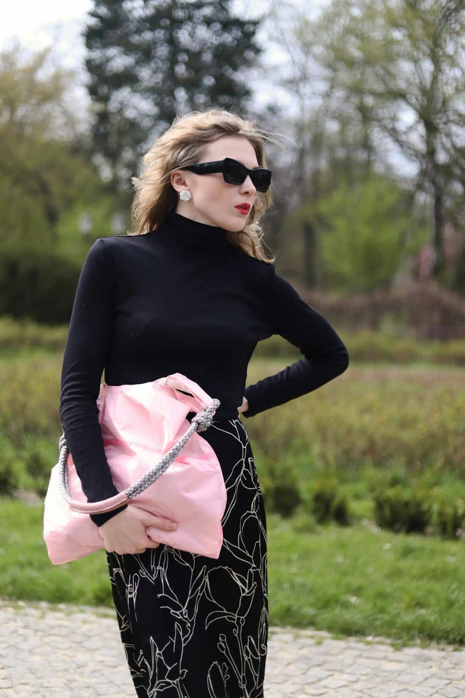 Seashopper Recycled Pale Pink and Hot Pink Tote