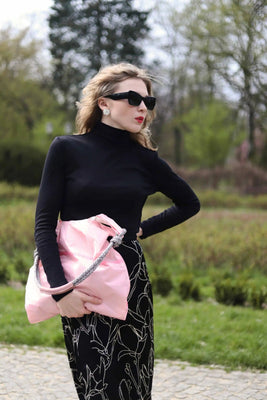 Seashopper Recycled Pale Pink and Hot Pink Tote