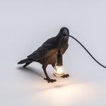 Seletti Bird Lamp Waiting Black