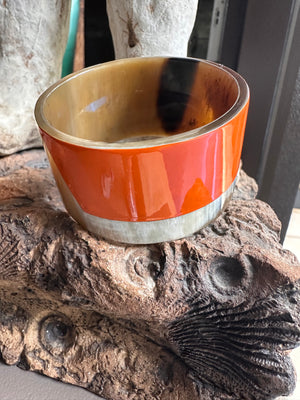 Soyang Paris Horn Two Tone Wide Bangle