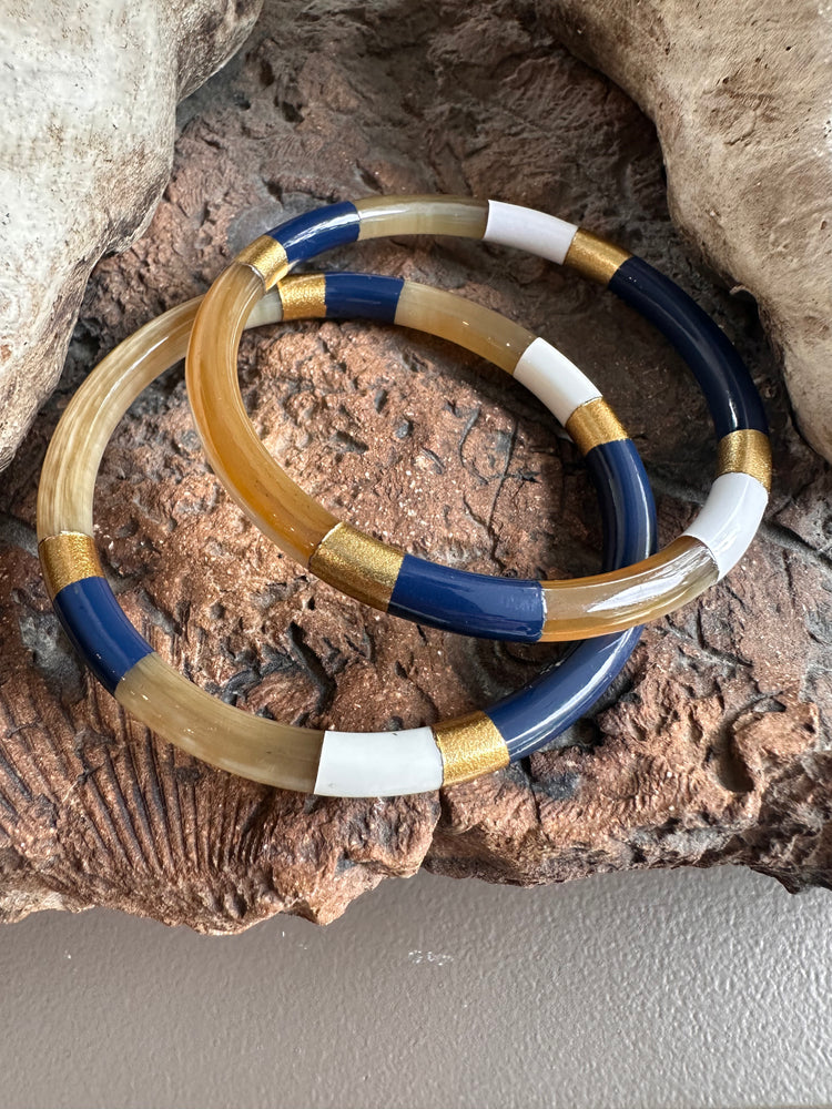Soyang Paris Multi Coloured Horn Bangle