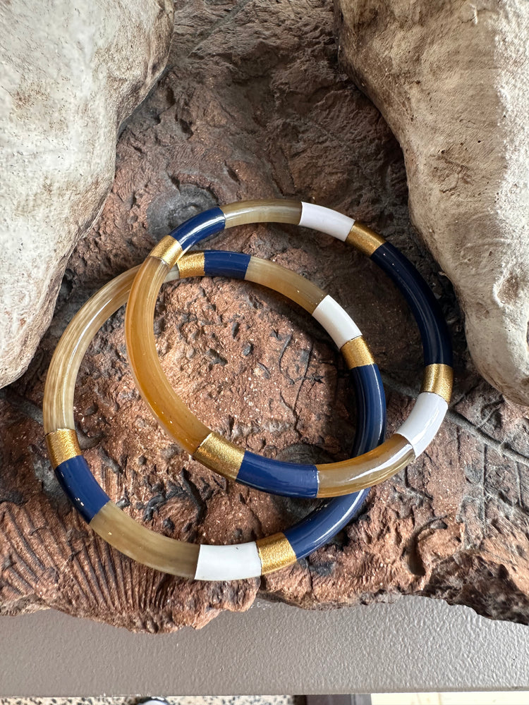 Soyang Paris Multi Coloured Horn Bangle