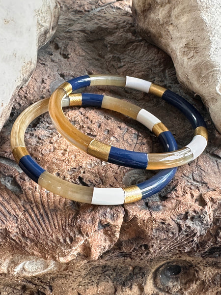 Soyang Paris Multi Coloured Horn Bangle