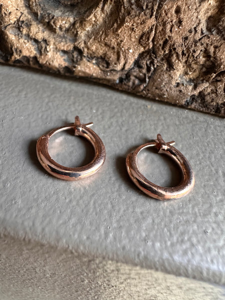 Zag Bijoux Rose Gold Huggy Earring