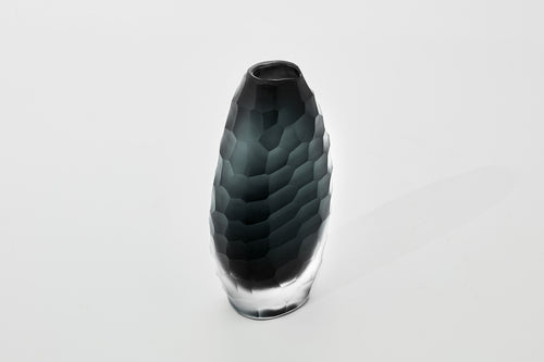 The Foundry House Calypso Dark Smoke Vase Glass