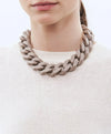 Vanessa Baroni Flat Chain Matt Taupe Necklace