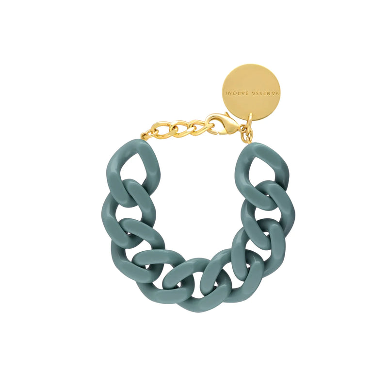 Vanessa Baroni Flat Chain Winter Mint Bracelet