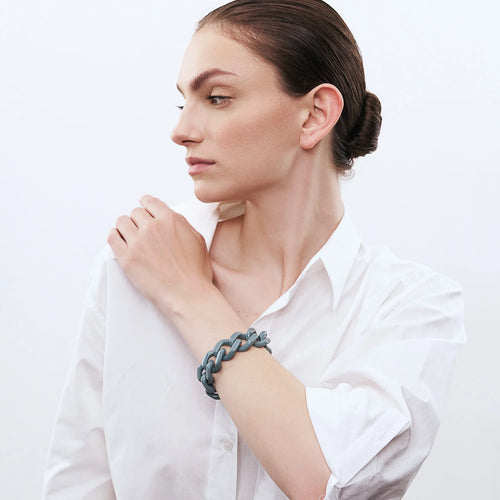 Vanessa Baroni Flat Chain Winter Mint Bracelet