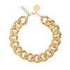 Vanessa Baroni Big Flat Chain Gold Vintage Necklace