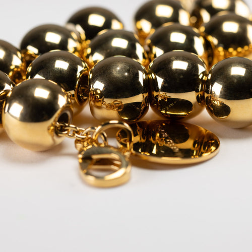 Vanessa Baroni Small Beads Gold Necklace