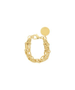 Vanessa Baroni Gold Three Layered Bracelet
