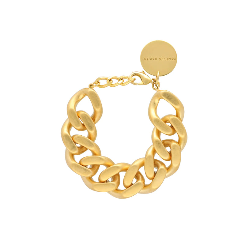 Vanessa Baroni Flat Chain Gold Vintage Bracelet