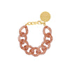 Vanessa Baroni Flat Chain Bronze Glitter Bracelet
