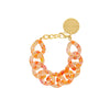 Vanessa Baroni Flat Chain Confetti Orange Bracelet