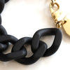 Vanessa Baroni Flat Chain Matt Black Bracelet