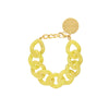 Vanessa Baroni Flat Chain Iced Yellow Bracelet