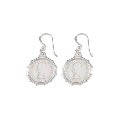 Von Treskow Coin Threepence Earrings