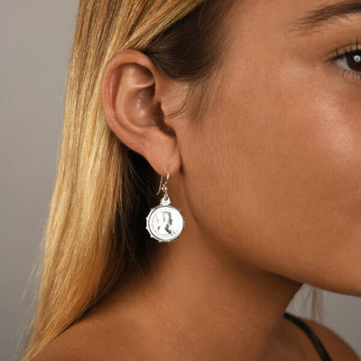 Von Treskow Coin Threepence Earrings