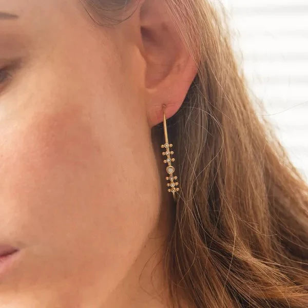 Zag Bijoux Aienora Large Gold Hoop Earrings