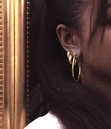 Zag Bijoux Alienora Gold Hoop Earring