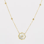 Zag Bijoux Fleur Mother of Pearl  Necklace