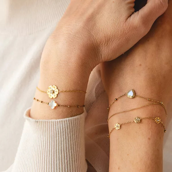 Zag Bijoux Gold Mother of Pearl Bracelet