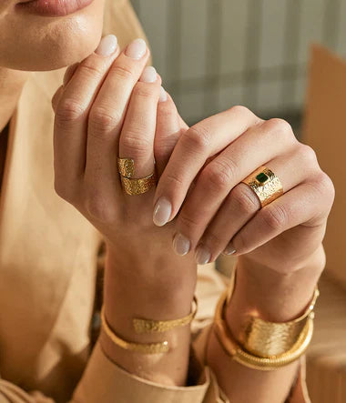 Zag Bijoux Lior Wide Gold Ring