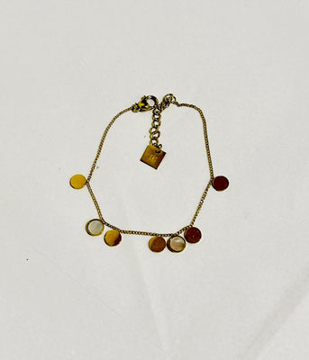Zag Bijoux Gold Mother of Pearl Bracelet