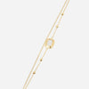 Zag Bijoux Gold and Mother of Pearl Double Bracelet