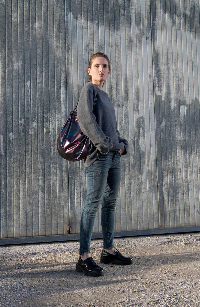 InZu Cocco Tote Bag Black Bubble