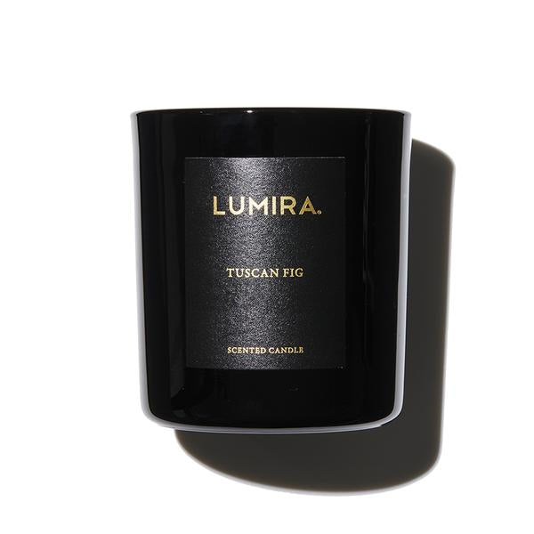 Lumira Glass Scented Candle Tuscan Fig
