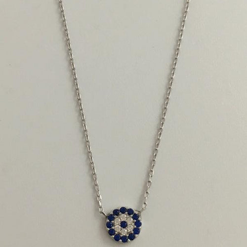 Gammie Sterling Silver Fine Link Eye Of Protection Necklace. - Gammies - Jewellery - Paloma + Co Adelaide Boutique