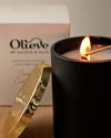 Olieve and Olie Christmas Candles