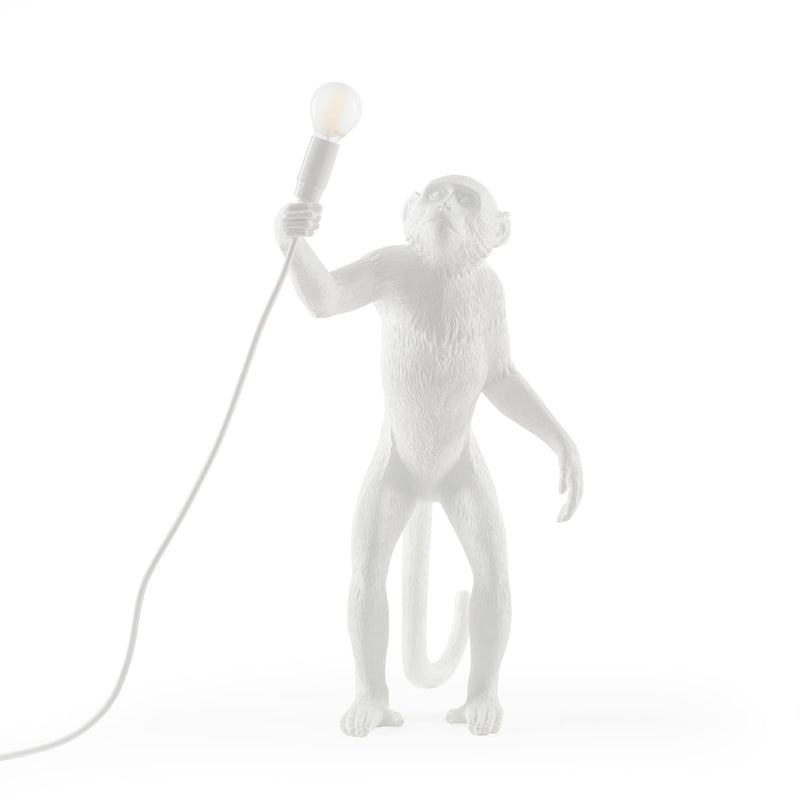 Seletti Monkey Lamp Standing White - SELETTI - Homeware - Paloma + Co Adelaide Boutique