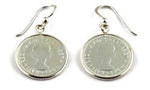 Von Treskow Coin Six Pence Earrings 925 sterling silver - Von Treskow - Jewellery - Paloma + Co Adelaide Boutique