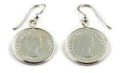 Von Treskow Coin Six Pence Earrings 925 sterling silver - Von Treskow - Jewellery - Paloma + Co Adelaide Boutique