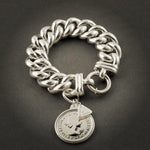 W Von Treskow  BIG MAMA FLORIN COIN BRACELET Sterling Silver - Von Treskow - Jewellery - Paloma + Co Adelaide Boutique