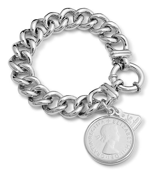 Von Treskow Medium Mama Bolt Bracelet with Florin Coin - Von Treskow - Jewellery - Paloma + Co Adelaide Boutique