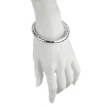 Najo, Sterling Silver beaten tube bangle - NAJO - Jewellery - Paloma + Co Adelaide Boutique